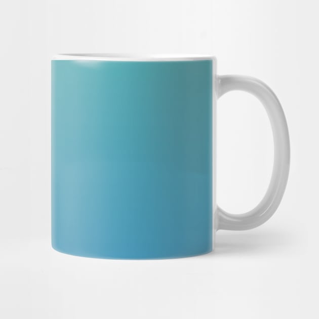 Mint Green Teal to Steel Blue Ombre Fade Sunset Gradient by squeakyricardo